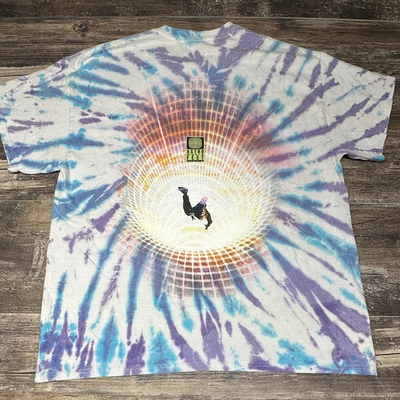 Astroworld Fest T-shirt 2021 -  Tie Dye Shirt - Travis Scott Cactus Jack Men’s L - Picture 4 of 10